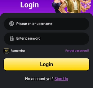 Log in to your 77ph account